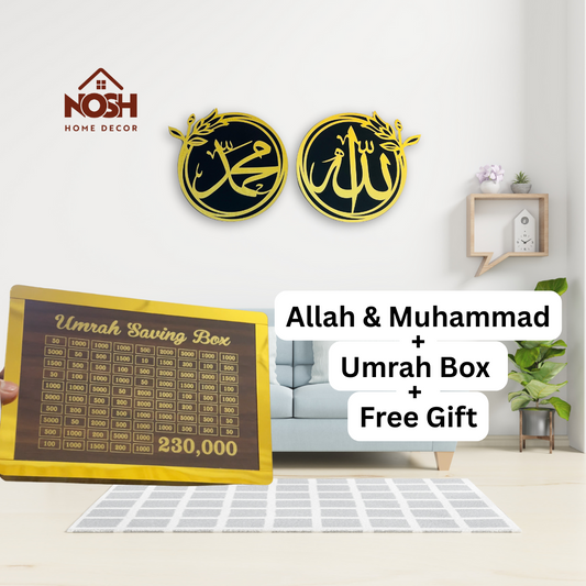 Allah & Muhammad + Umrah Box + Free Gift
