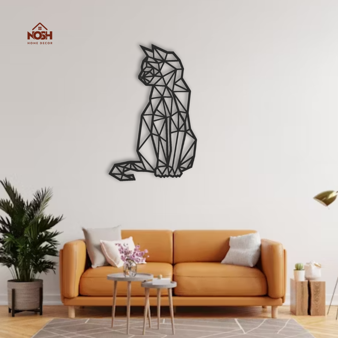 Beautiful Geometric Cat Design
